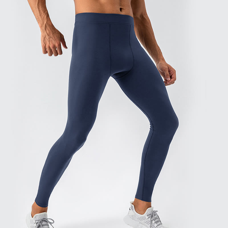 Pantalones deportivos transpirables elásticos de cintura alta con diseño de Buddha Stones para hombre
