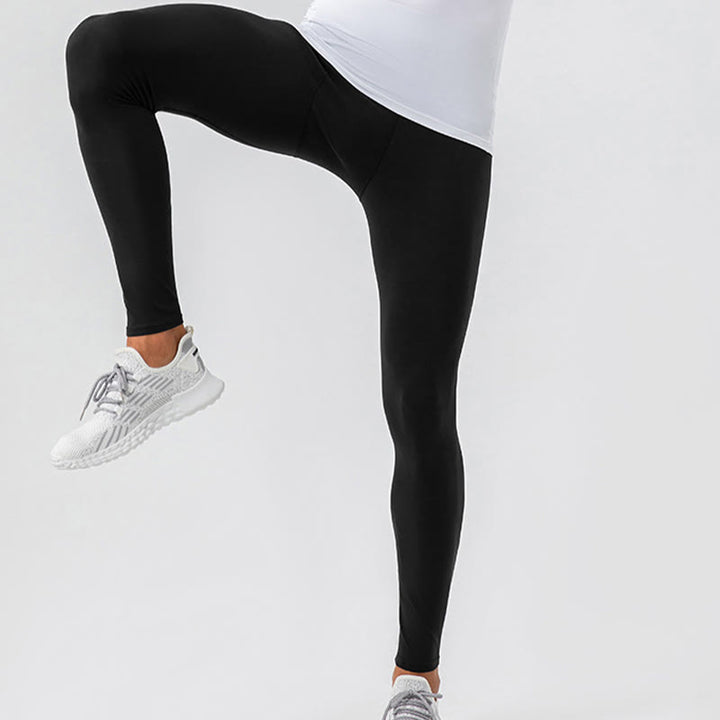 Pantalones deportivos transpirables elásticos de cintura alta con diseño de Buddha Stones para hombre - image 5