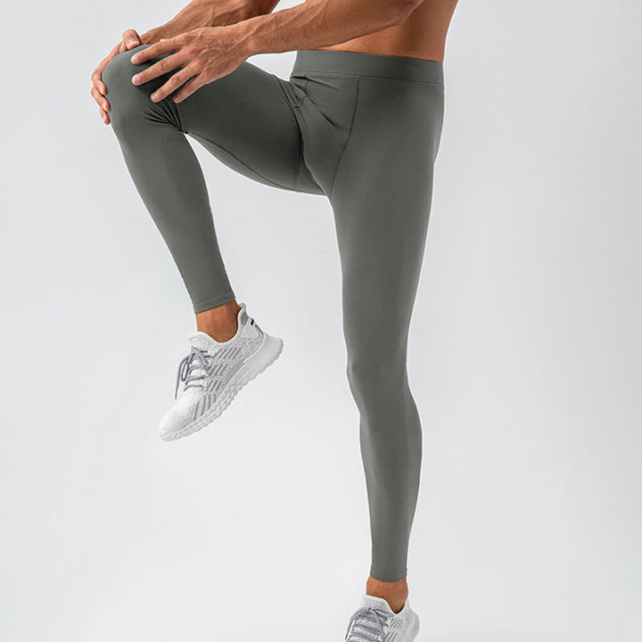 Pantalones deportivos transpirables elásticos de cintura alta con diseño de Buddha Stones para hombre
