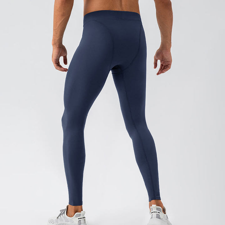 Pantalones deportivos transpirables elásticos de cintura alta con diseño de Buddha Stones para hombre