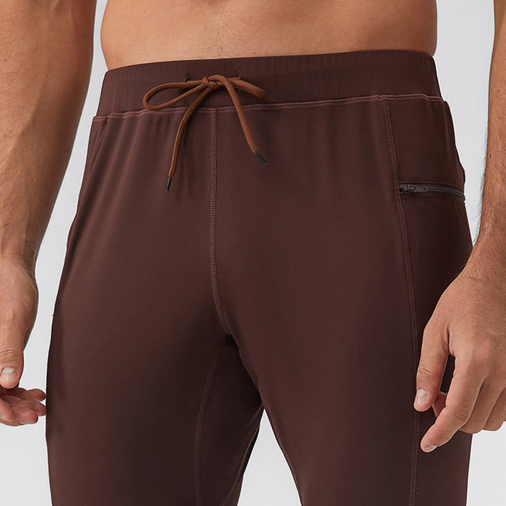 Pantalones deportivos de cintura alta con diseño de Buddha Stones, transpirables y de secado rápido para hombre con bolsillo con cremallera - image 7