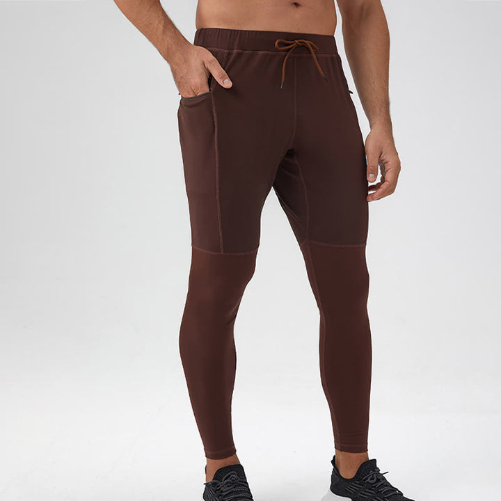 Pantalones deportivos de cintura alta con diseño de Buddha Stones, transpirables y de secado rápido para hombre con bolsillo con cremallera - image 13