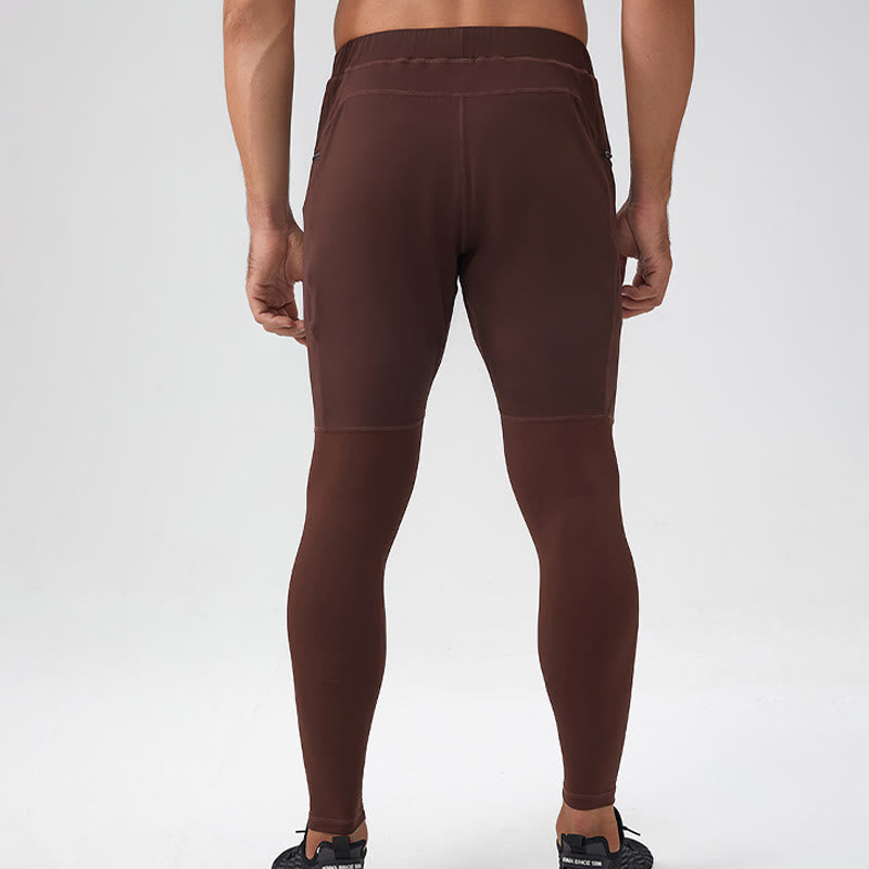 Pantalones deportivos de cintura alta con diseño de Buddha Stones, transpirables y de secado rápido para hombre con bolsillo con cremallera - image 4