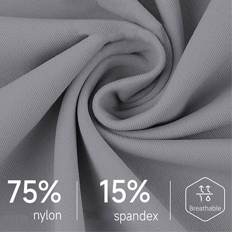 Leggings deportivos transpirables elásticos de cintura alta de color sólido con Buddha Stones para hombre con bolsillo trasero con cremallera - image 5