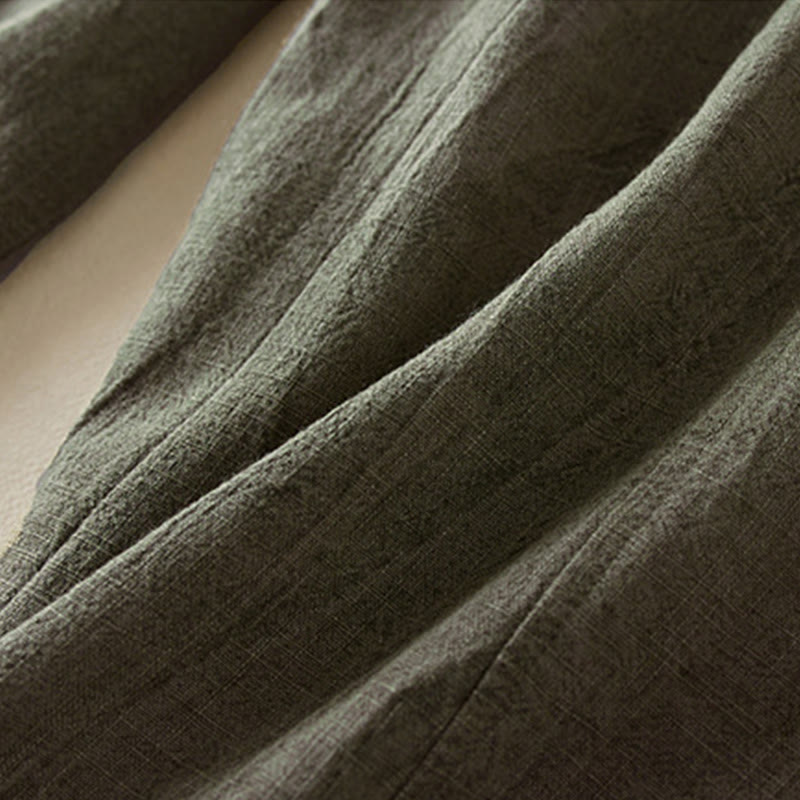 Pantalones harén de algodón para mujer, informales, holgados, de pierna recta, de longitud 7-8, con bolsillos y estampado de Buddha Stones - image 11