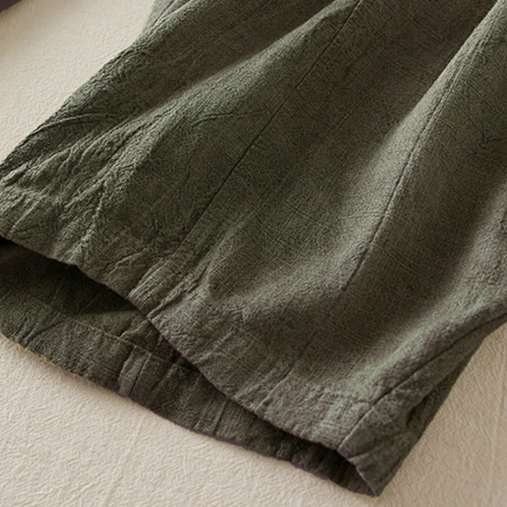Pantalones cortos holgados de pierna recta estilo casual Buddha Stones, de 7 a 8 pulgadas de largo, estilo harem para mujer con bolsillos. - image 12