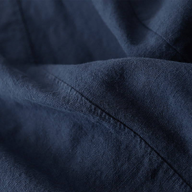 Pantalones harén de lino y algodón para mujer, de largo 7-8, informales, con bolsillos y estampado Buddha Stones - image 20