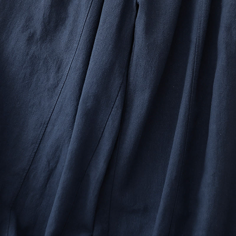 Pantalones harén de lino y algodón para mujer, de largo 7-8, informales, con bolsillos y estampado Buddha Stones - image 21