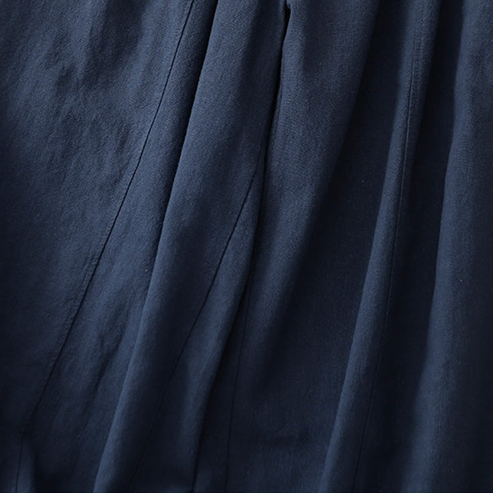 Pantalones harén de lino y algodón para mujer, de largo 7-8, informales, con bolsillos y estampado Buddha Stones - image 21