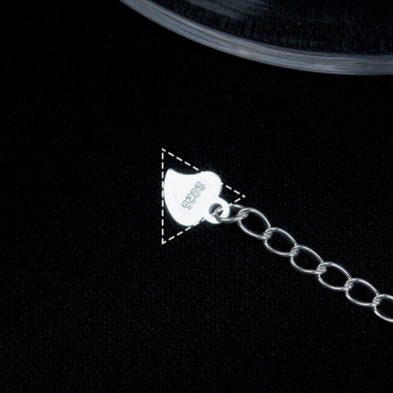 Tobillera protectora con cuentas de perla de plata de ley 925 y Buddha Stones