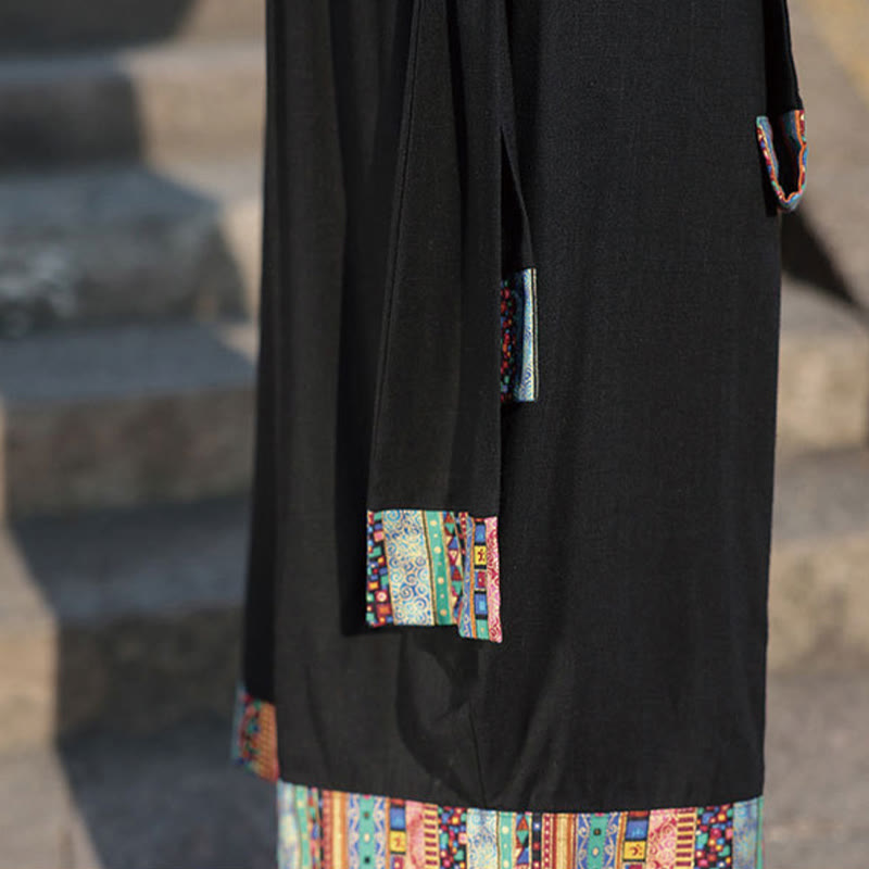 Pantalones de algodón de pierna ancha para hombre, Buddha Stones, de verano, con bolsillos, de longitud 7-8