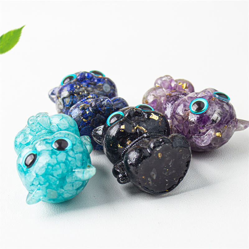Buddha Stones, lindo gato, lazurita, amatista, obsidiana negra, aguamarina, cristal de resina, decoración positiva para el hogar. - image 15