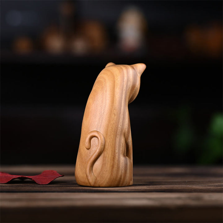 Buddha Stones, Gato Pequeño, Ratón, Sándalo Verde, Palosanto Rojo Africano, Paz, Decoración del Hogar - image 10