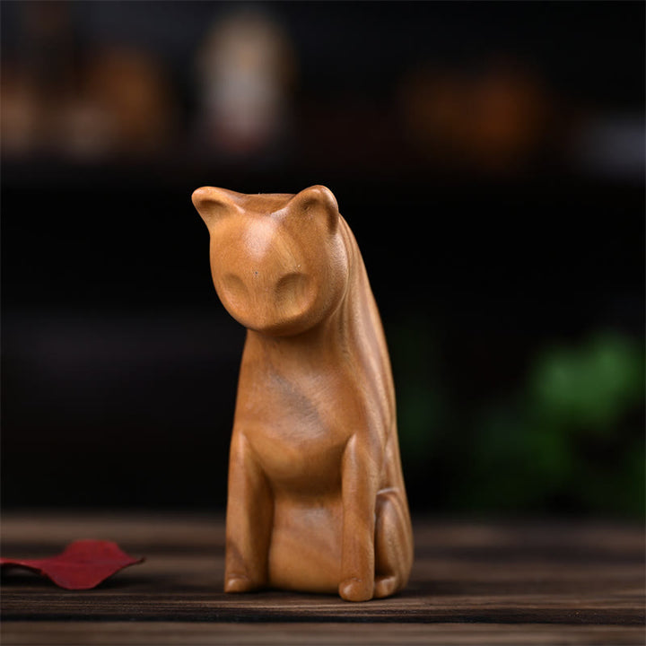 Buddha Stones, Gato Pequeño, Ratón, Sándalo Verde, Palosanto Rojo Africano, Paz, Decoración del Hogar - image 11