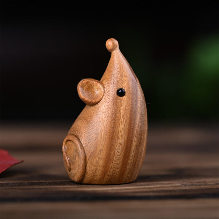 Buddha Stones, Gato Pequeño, Ratón, Sándalo Verde, Palosanto Rojo Africano, Paz, Decoración del Hogar - image 15