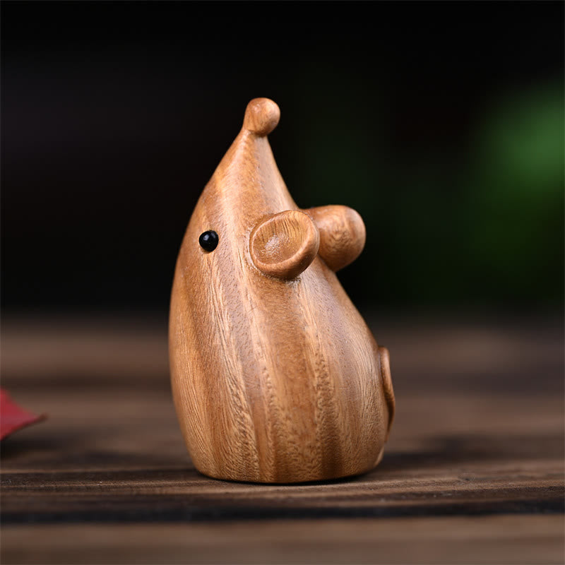 Buddha Stones, Gato Pequeño, Ratón, Sándalo Verde, Palosanto Rojo Africano, Paz, Decoración del Hogar - image 16