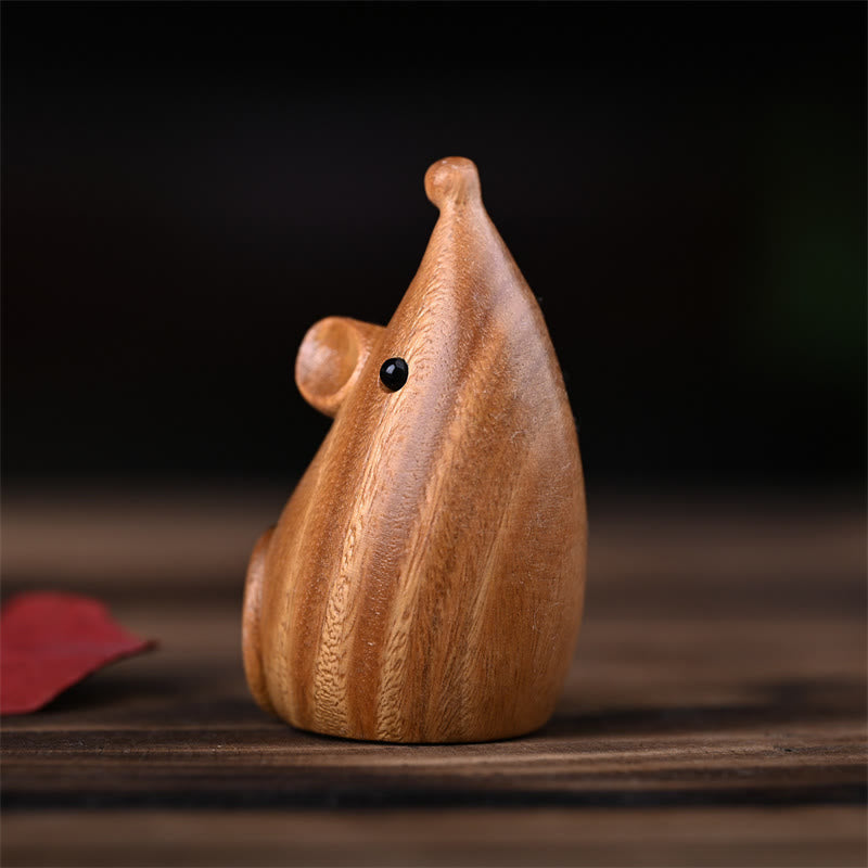 Buddha Stones, Gato Pequeño, Ratón, Sándalo Verde, Palosanto Rojo Africano, Paz, Decoración del Hogar - image 17