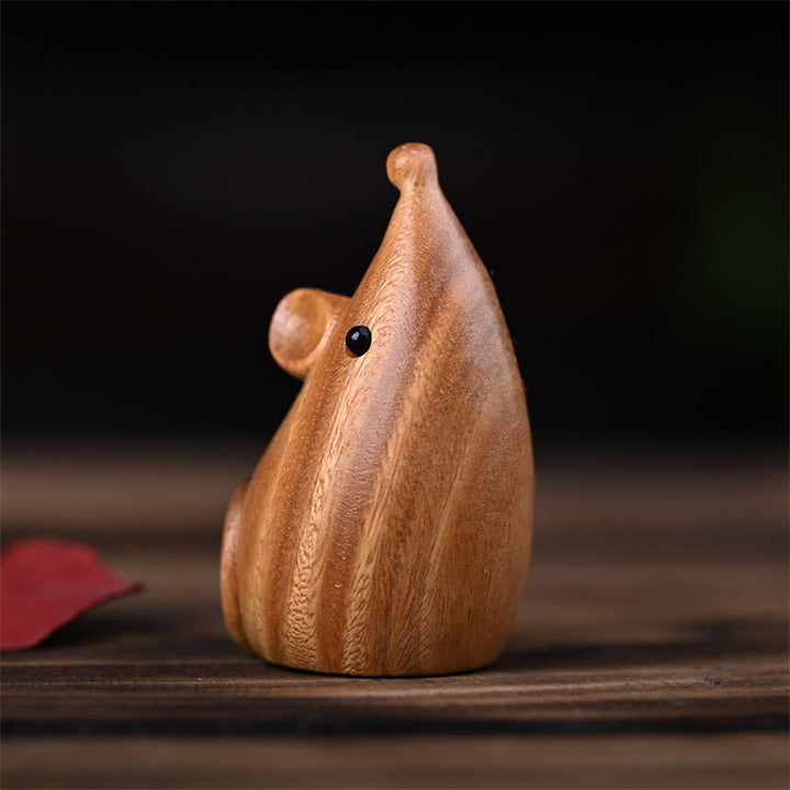 Buddha Stones, Gato Pequeño, Ratón, Sándalo Verde, Palosanto Rojo Africano, Paz, Decoración del Hogar - image 17