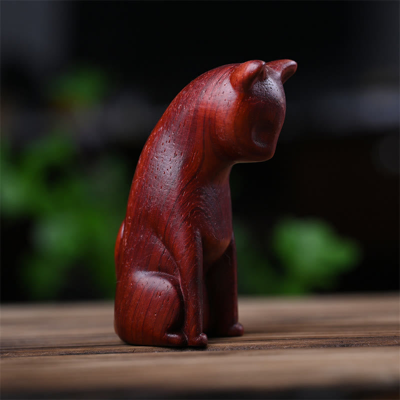 Buddha Stones, Gato Pequeño, Ratón, Sándalo Verde, Palosanto Rojo Africano, Paz, Decoración del Hogar - image 26