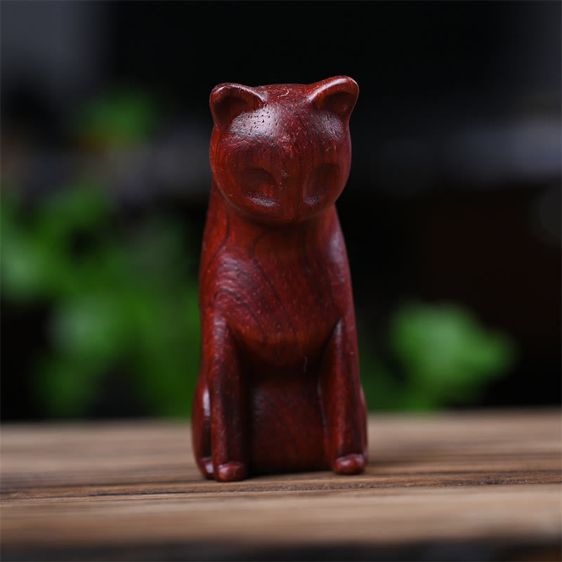 Buddha Stones, Gato Pequeño, Ratón, Sándalo Verde, Palosanto Rojo Africano, Paz, Decoración del Hogar - image 28