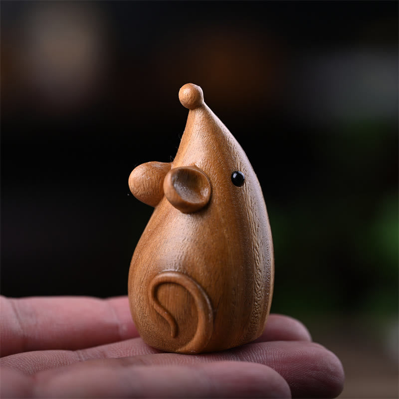 Buddha Stones, Gato Pequeño, Ratón, Sándalo Verde, Palosanto Rojo Africano, Paz, Decoración del Hogar - image 19