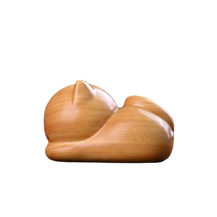Buddha Stones, pequeño, lindo, gato durmiendo seguro, sándalo, curación, decoración del hogar - image 16