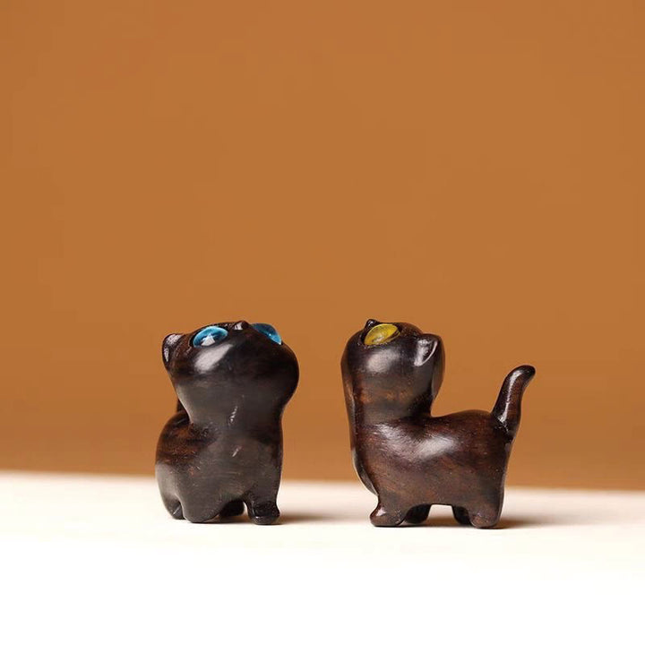 Buddha Stones, sándalo verde, madera de ébano, sándalo, hoja pequeña, sándalo rojo, mini gato de la suerte, decoración de paz - image 33