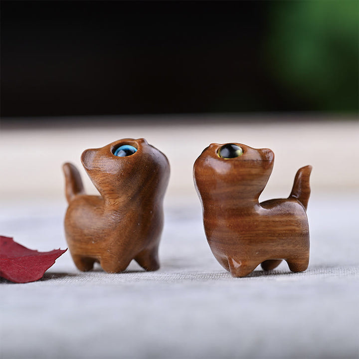 Buddha Stones, sándalo verde, madera de ébano, sándalo, hoja pequeña, sándalo rojo, mini gato de la suerte, decoración de paz - image 30
