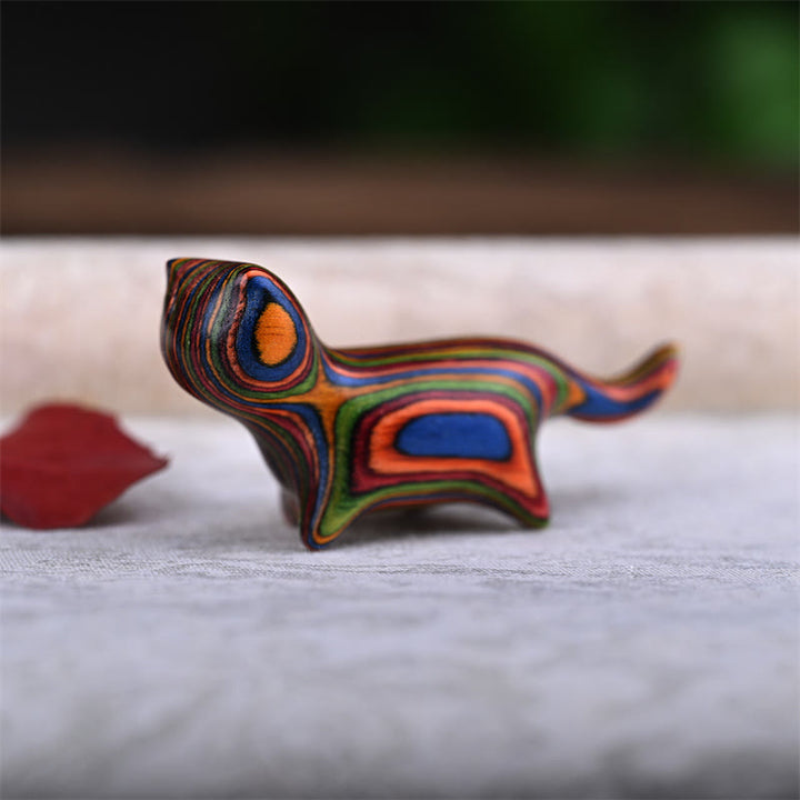 Buddha Stones, sándalo verde, hoja pequeña, sándalo rojo, madera de ébano, madera de arcoíris, mini gato caminante de la suerte, decoración positiva - image 15