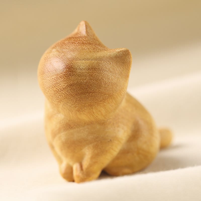 Buddha Stones de sándalo para gatos pequeños, protección para el hogar (tipo aleatorio) - 6,1 x 4,8 x 3,4 cm (tipo aleatorio izquierdo y derecho) - image 1