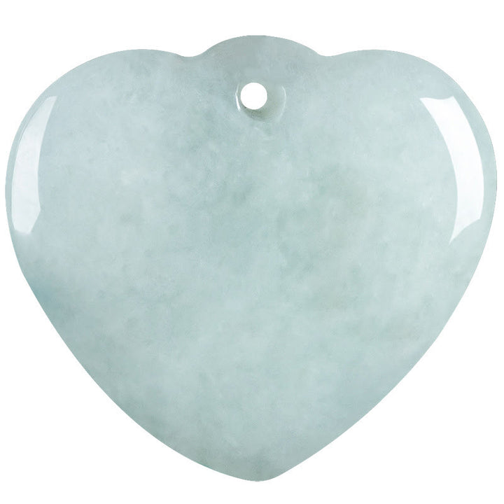Colgante de corazón de jade con Buddha Stones para la prosperidad