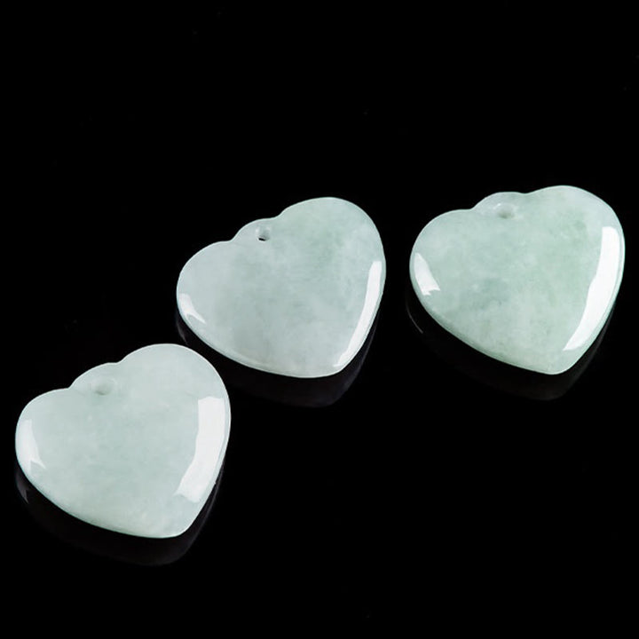 Colgante de corazón de jade con Buddha Stones para la prosperidad