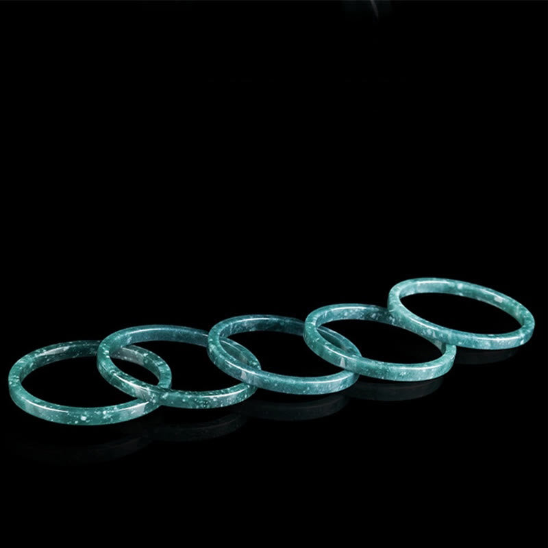 Pulsera fina de jade natural con Buddha Stones y abundancia