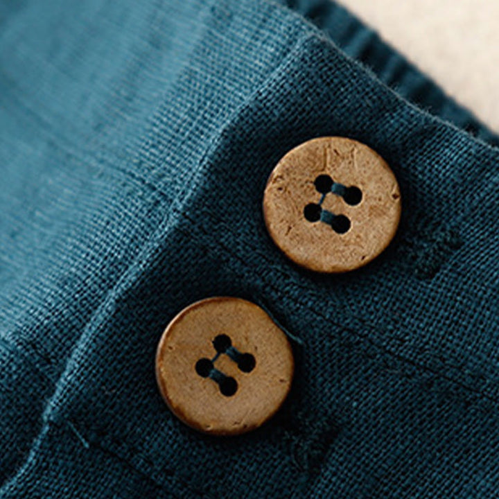 Pantalones de mujer de pierna ancha con bolsillos, diseño sencillo y cremallera, estilo casual de verano, con estampado de Buddha Stones. - image 2
