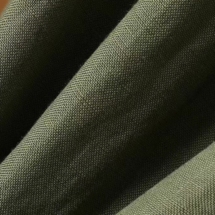 Pantalones anchos de algodón y lino para mujer, de Buddha Stones, informales, de verano, de color puro, de longitud 7-8 - image 4