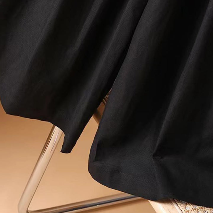 Pantalones anchos de algodón y lino para mujer, de Buddha Stones, informales, de verano, de color puro, de longitud 7-8 - image 20