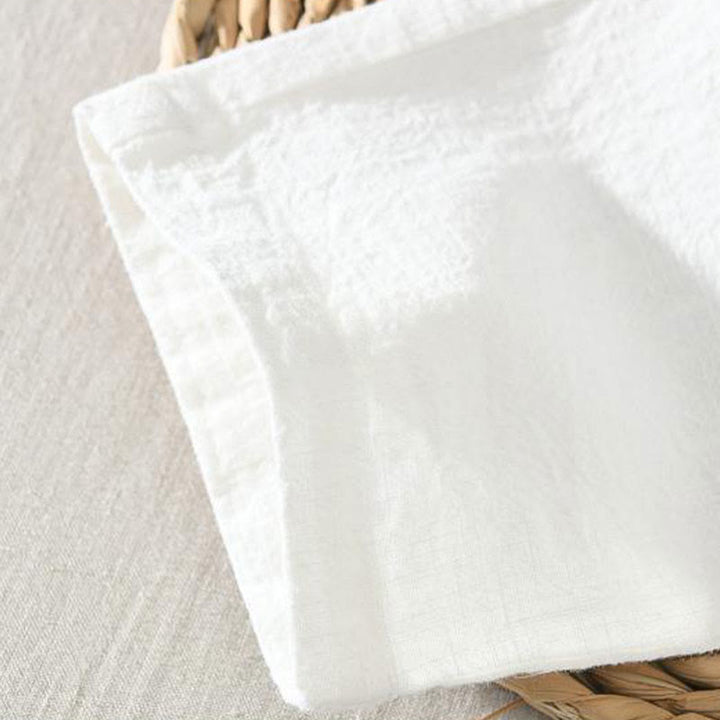 Pantalones casuales de verano Buddha Stones de lino y ramio con cordón y bolsillos para hombre - image 8