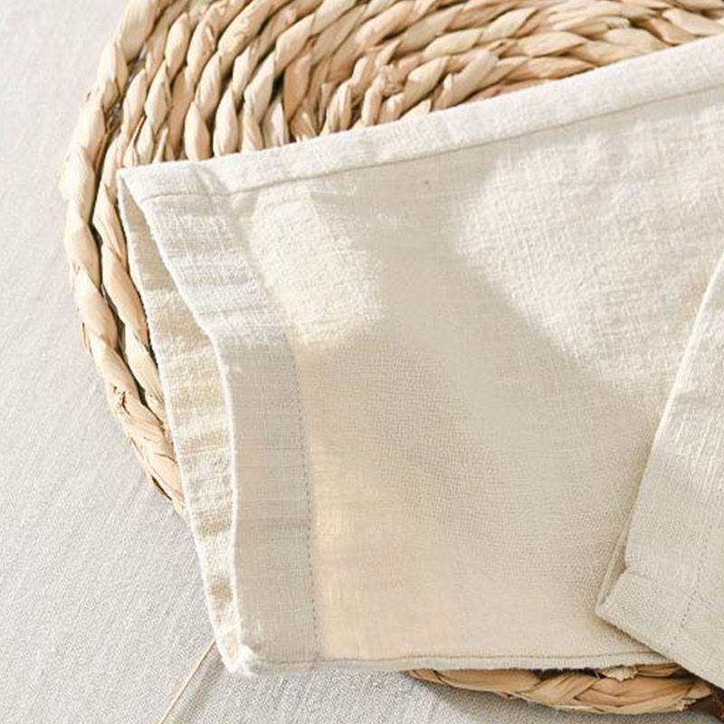 Pantalones casuales de verano Buddha Stones de lino y ramio con cordón y bolsillos para hombre - image 20