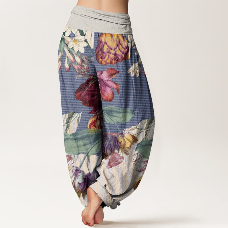 Pantalones harén con cintura elástica para mujer con diseño de Buddha Stones - image 6