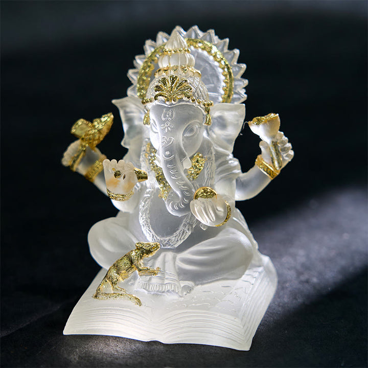Estatua de elefante Ganesh Ganpati de Buddha Stones protectora para decoración del hogar