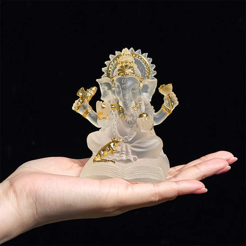 Estatua de elefante Ganesh Ganpati de Buddha Stones protectora para decoración del hogar