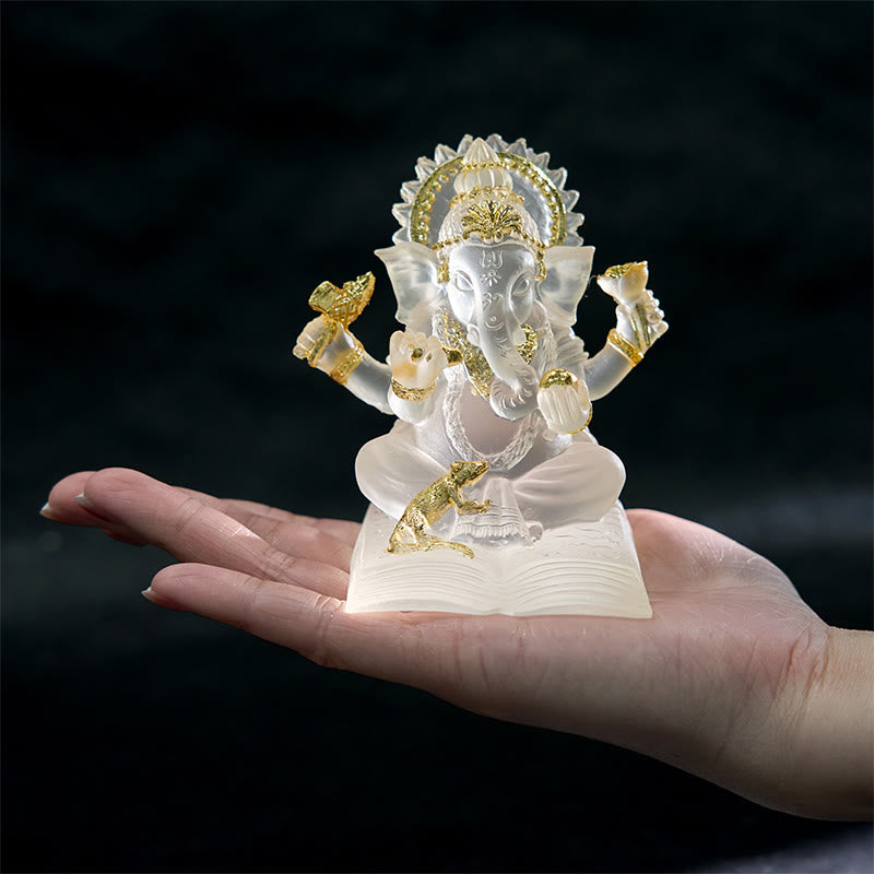 Estatua de elefante Ganesh Ganpati de Buddha Stones protectora para decoración del hogar