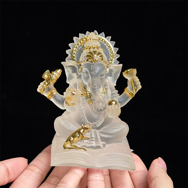 Estatua de elefante Ganesh Ganpati de Buddha Stones protectora para decoración del hogar