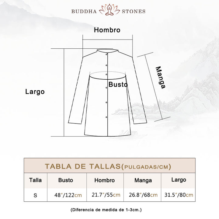 Buddha Stones, abrigo liso de manga larga, chaqueta, pantalones de pierna ancha, ropa de meditación Zen Tai Chi Yoga - image 7