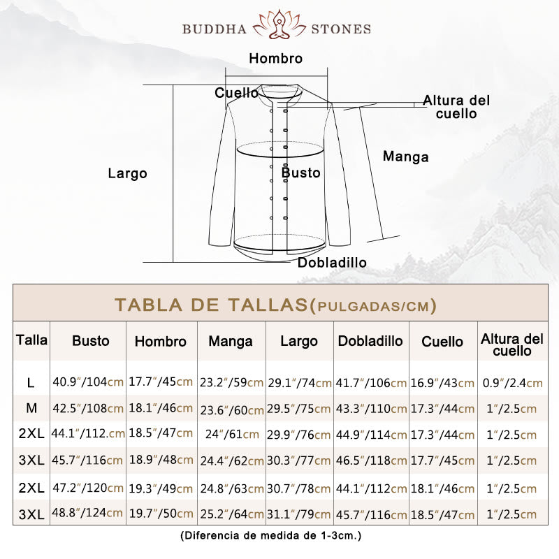 Traje Tang tradicional con Buddha Stones y forro polar, uniforme de manga larga, pantalones y camiseta para hombre