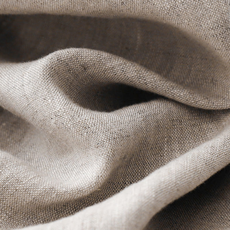 Buddha Stones Pantalones anchos de lino y algodón con cordón ajustable hasta el tobillo para mujer, de verano, con bolsillos y cremallera. - image 16