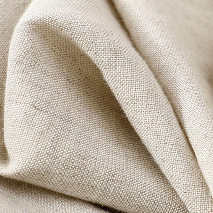 Buddha Stones Pantalones anchos de lino y algodón para mujer, de verano, de color liso, largos 7-8, con bolsillos y cremallera - image 8