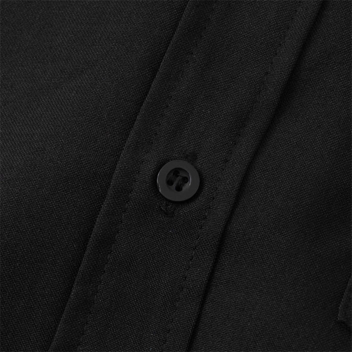 Camisa de algodón de manga corta con botones y bolsillo para hombre de Buddha Stones Summer - image 11