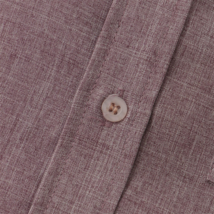 Camisa de algodón de manga corta con botones y bolsillo para hombre de Buddha Stones Summer - image 19