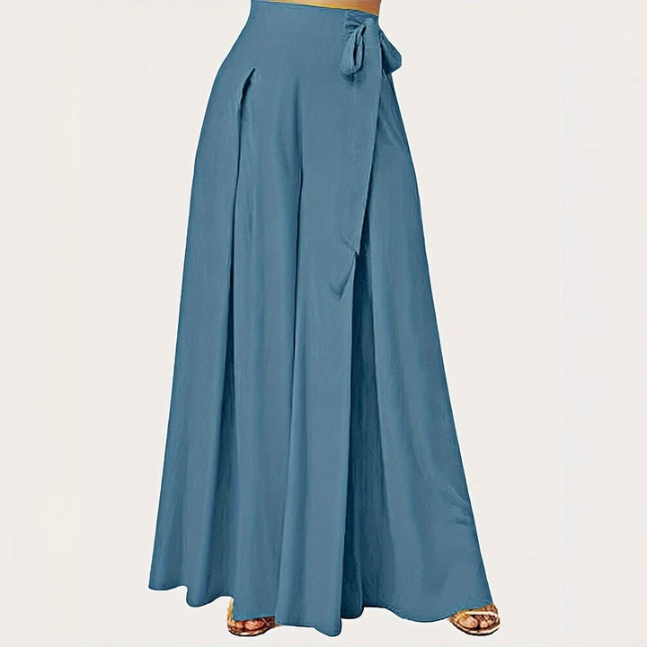 Pantalones anchos con bolsillos y cordón ajustable para mujer, estilo retro, informal, de primavera, con Buddha Stones